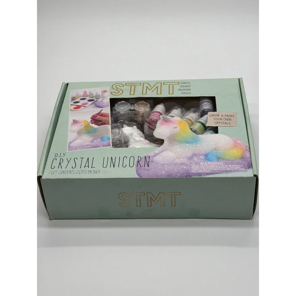 STMT DIY Crystal Unicorn Grow and Paint‎ Your Own Crystals Craft Kit  NEW